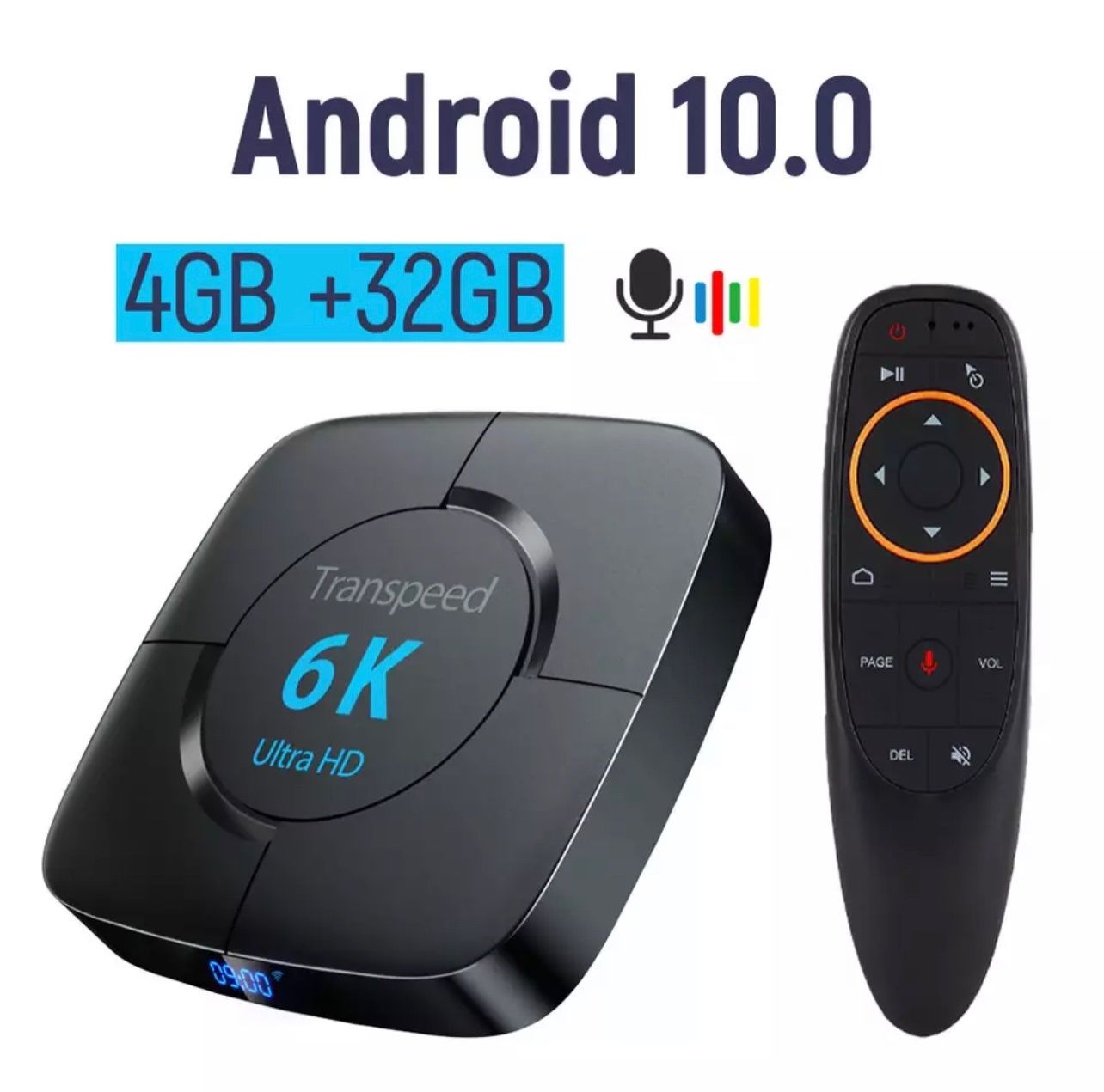 Смарт ТВ приставка Transpeed 6K 2/16 4/32/64 Android 10 TV BOX