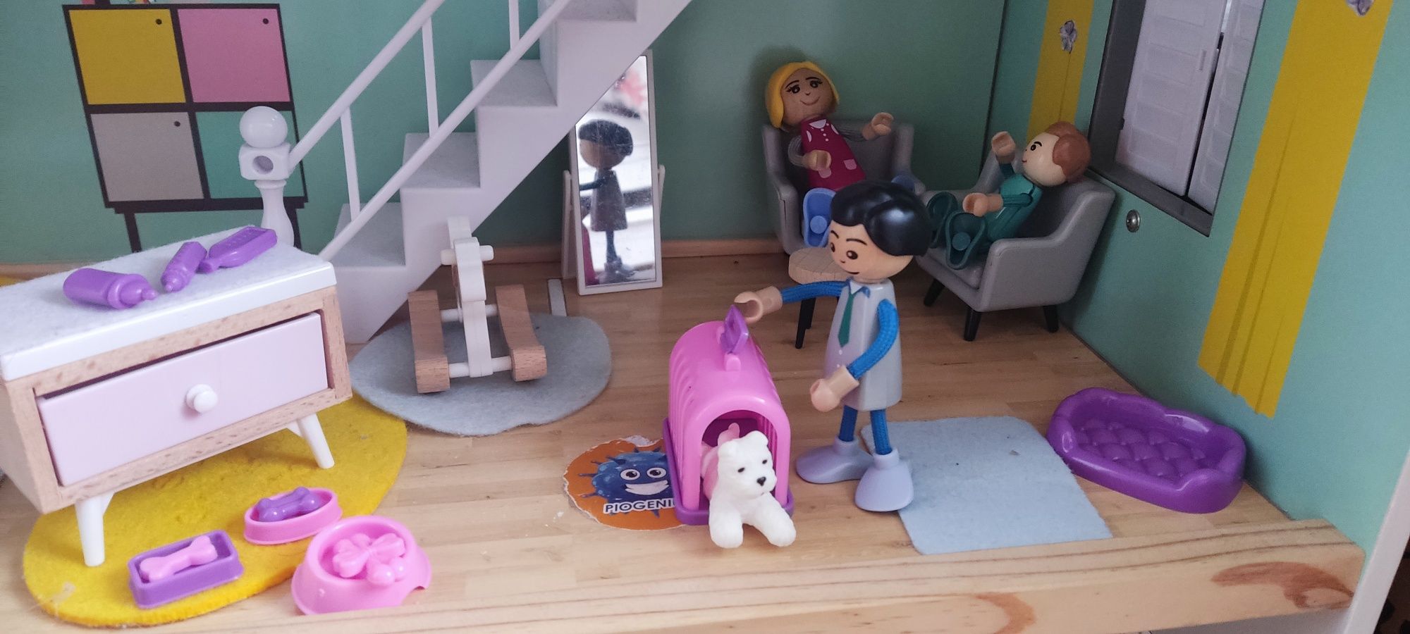 Domek dla lalek playtive lidl z dodatkowymi akcesoriami