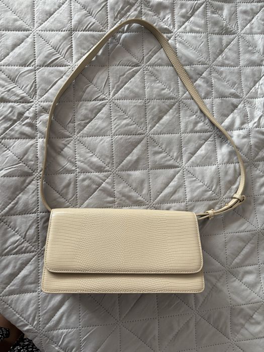 Сумка Estro натуральна шкіра під рептилію (бежева)