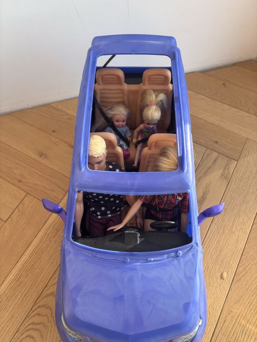 Auto samochód barbie fioletowy duży suv MATTEL