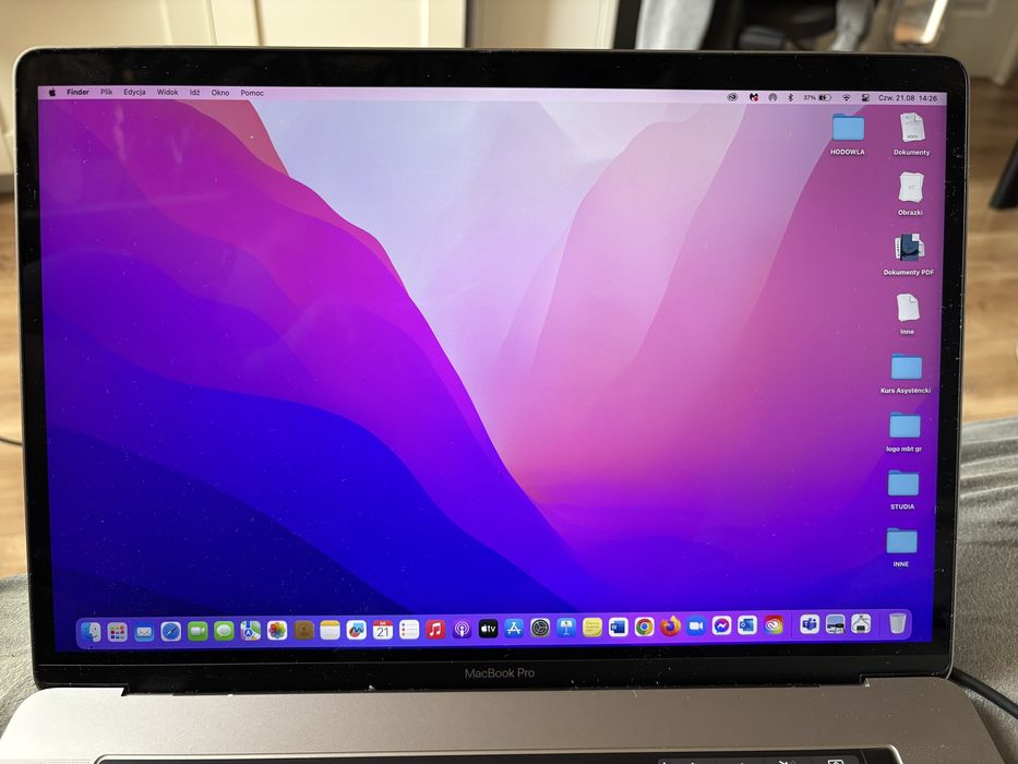 MacBook Pro 15” 2017 Intel Core i7 SUPER STAN  256 cykli!