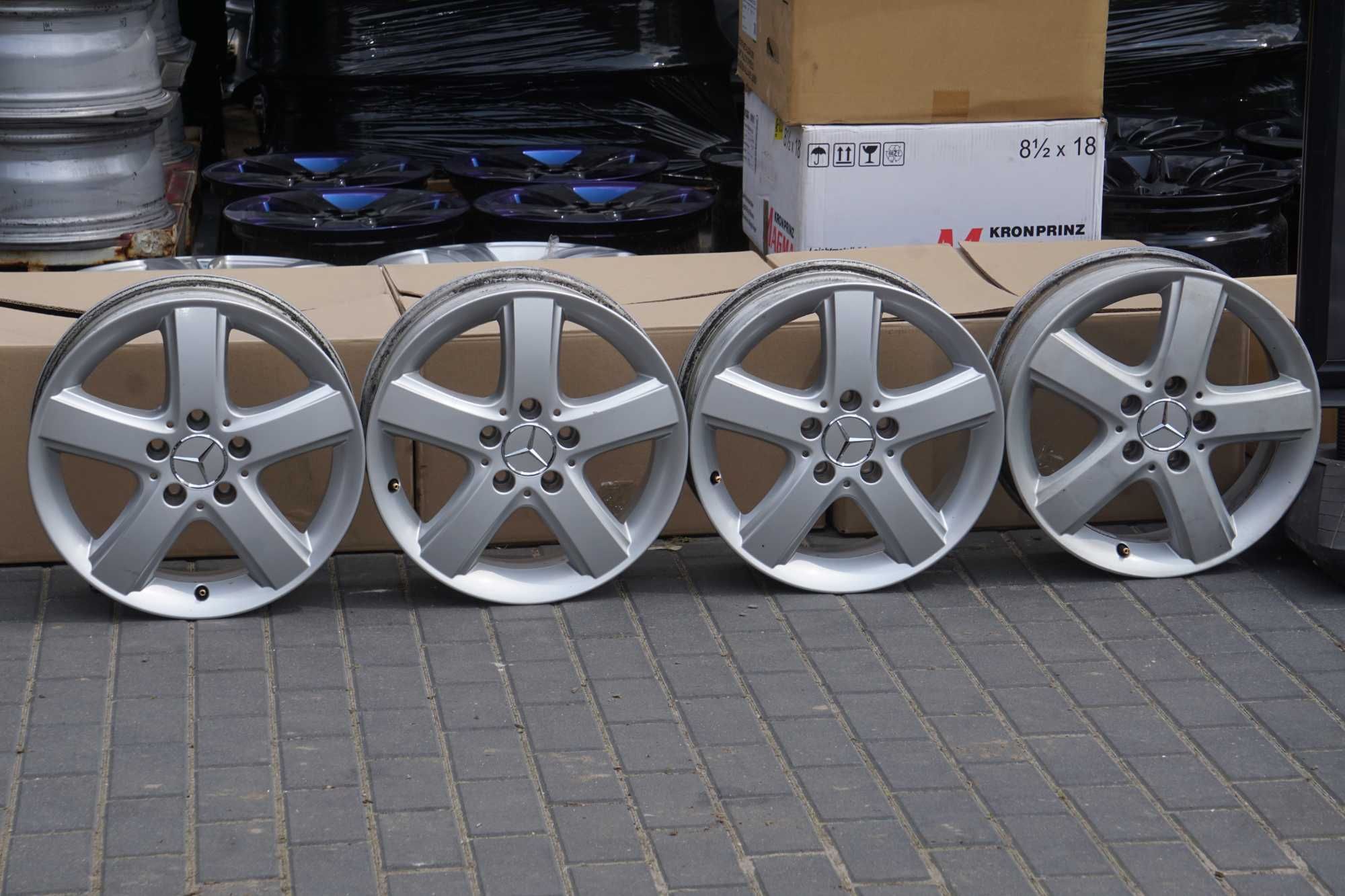 Alufelgi oryginał Mercedes 5x112 6Jx16 et46 cb66,6mm nowe dekle
