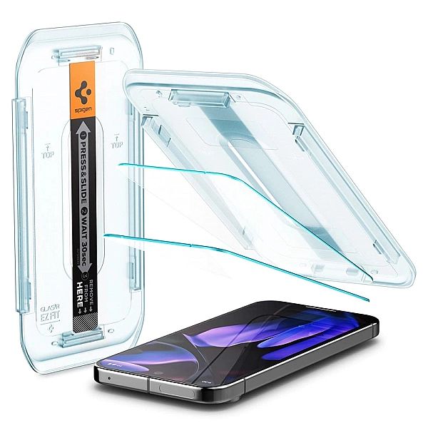 Szkło hartowane Spigen Glas.tR EZ Fit z aplikatorem na Google Pixel 9