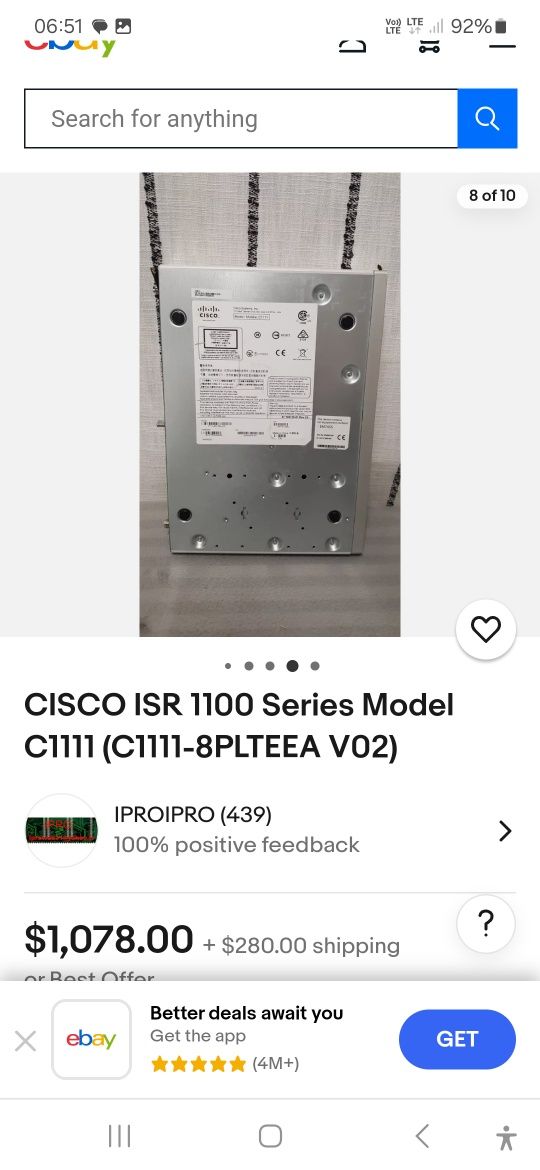 Cisco ISR 1100 model C1111