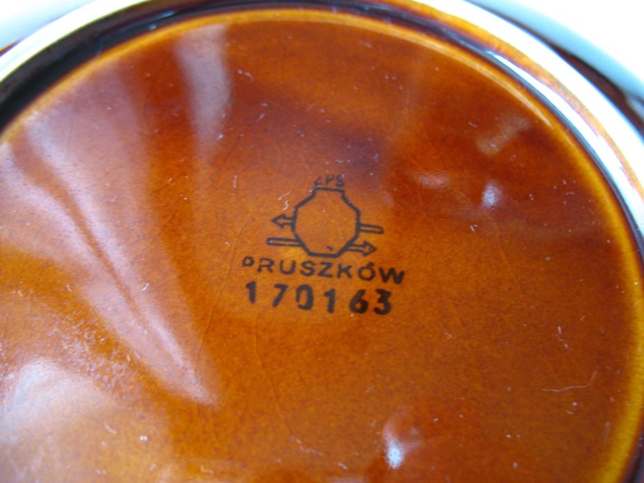 Talerze deserowe, vintage PRL Pruszków 1963 r. 6 sztuk