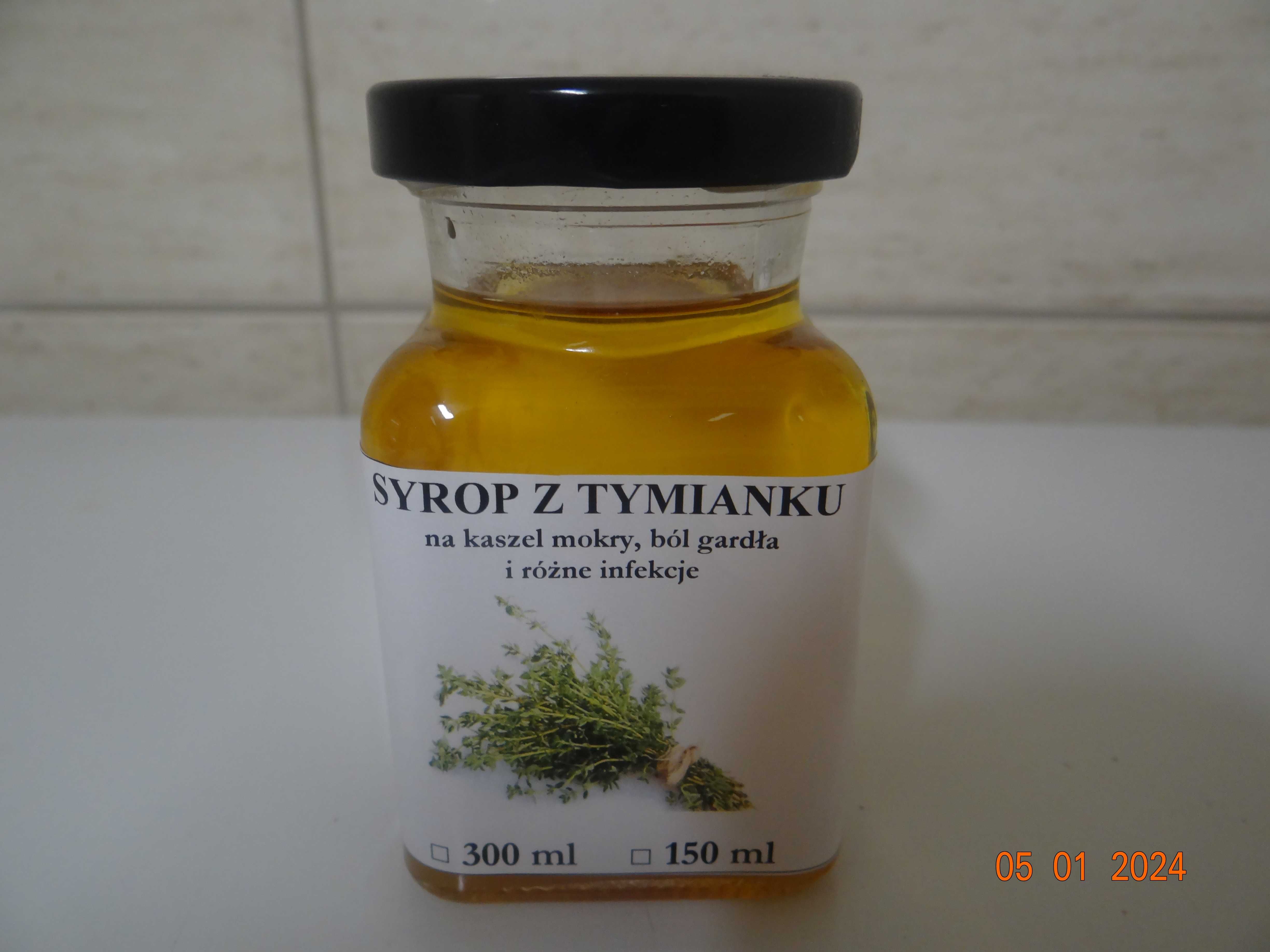 Syrop z tymianku z miodem