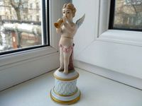 Фарфор.Редкая статуэтка Путти-Ангел,оригинал, Италия