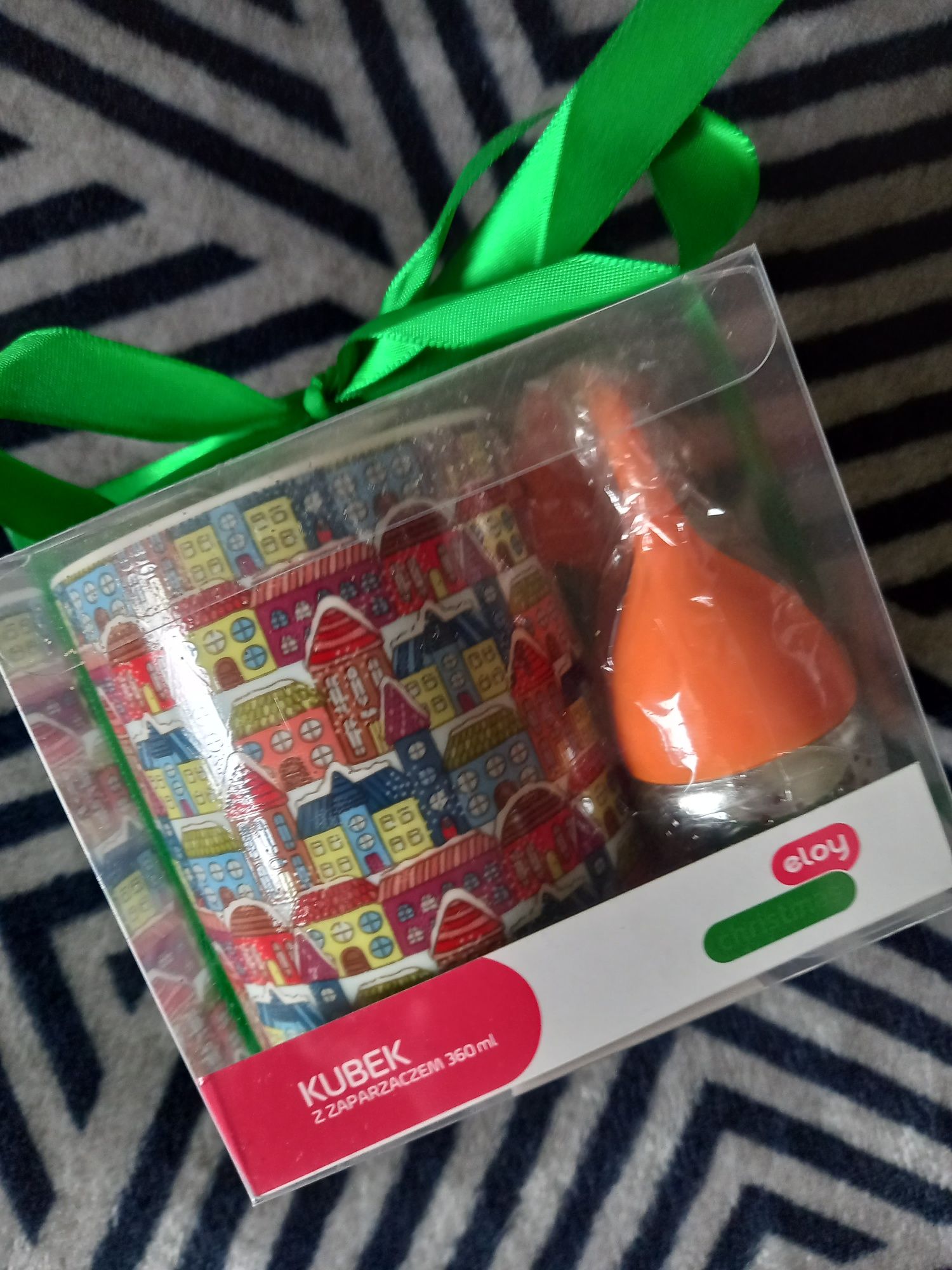 NOWY kubek zaparzacz eloy home Rossmann dom domek domki kamieniczki