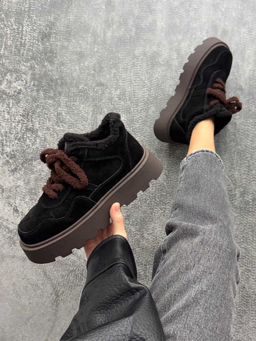 Зимові черевики шоколад хутро teddy, зимние ботинки шоколад 36-40р