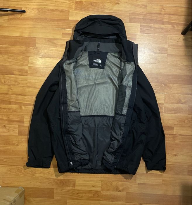 (XXL) THE NORTH FACE Черная курточка на мембране весенняя осенняя tnf