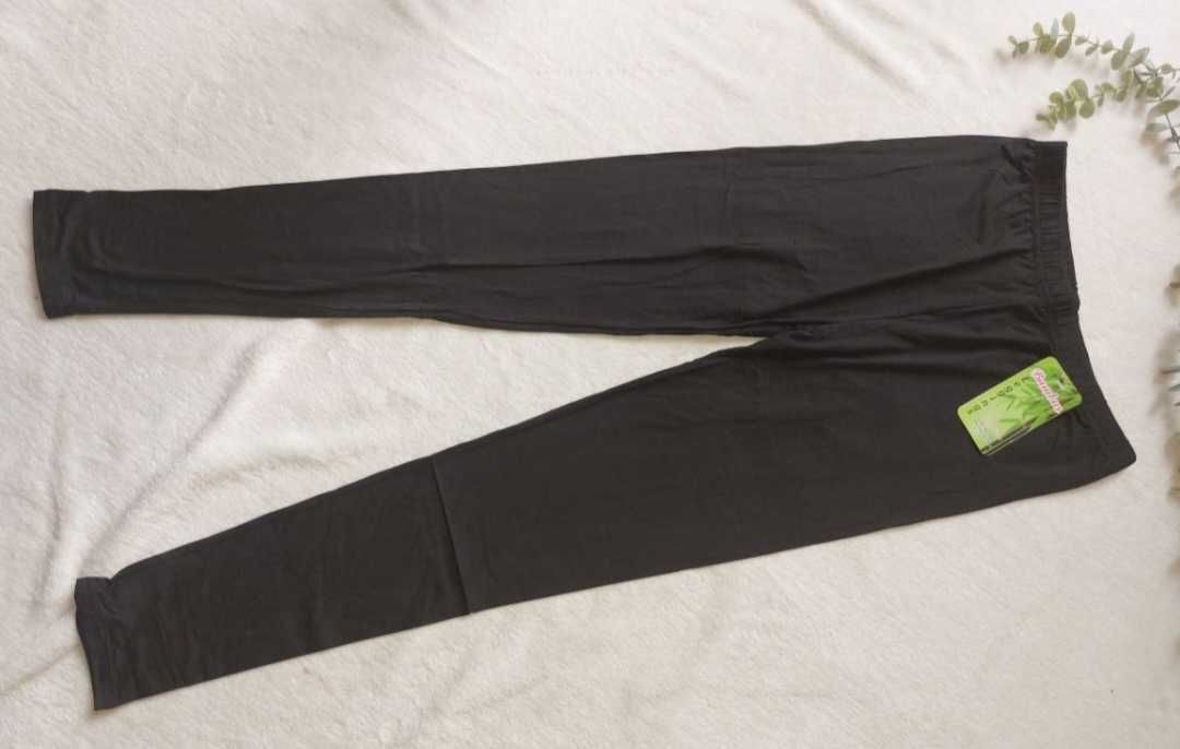 Nowe leginsy getry damskie wygodne M/L 38 40 czarne bambusowe