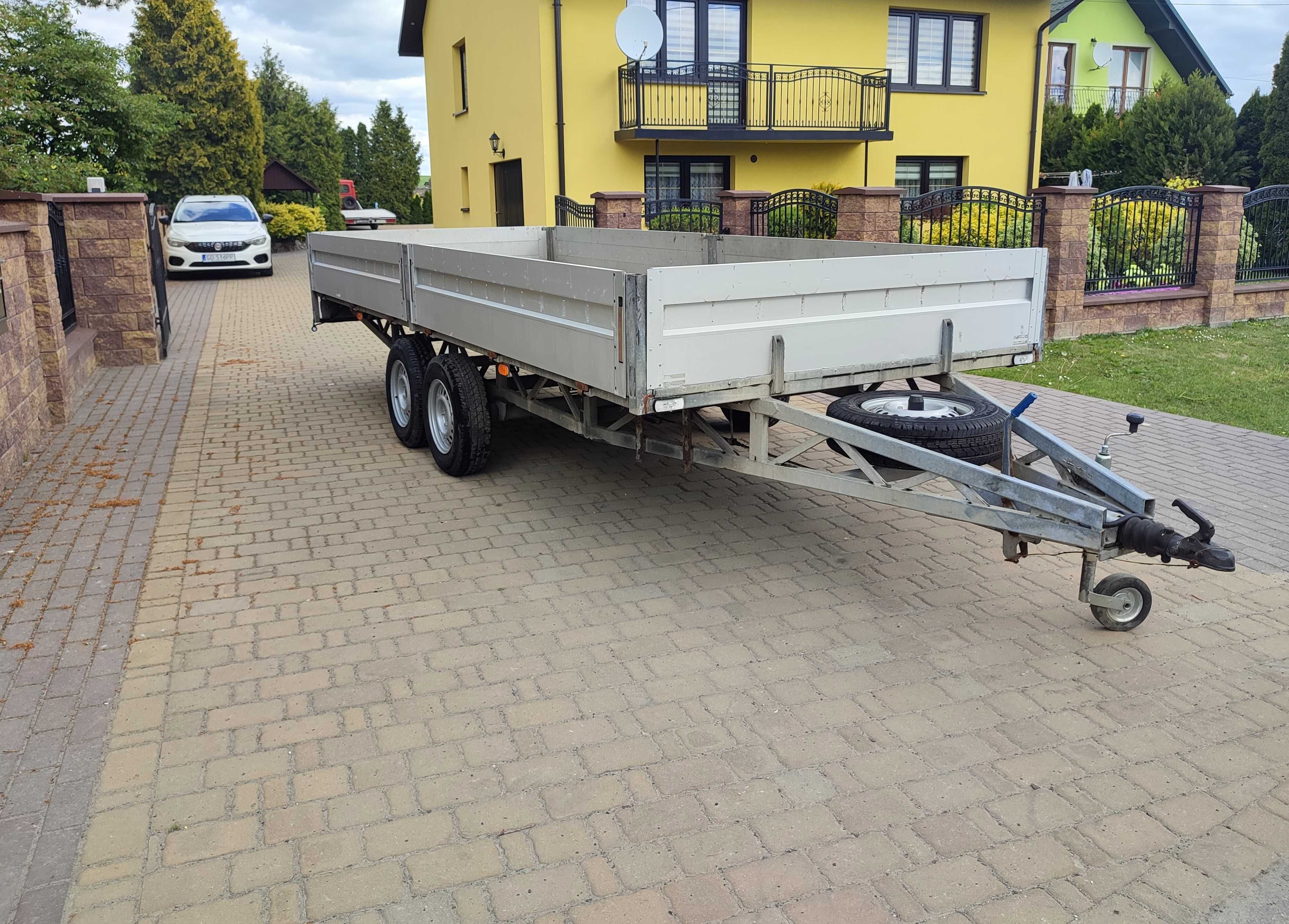 Przyczepa Platforma POL-METAL*DMC 2000KG *Otwierane Burty * 500 x 195*