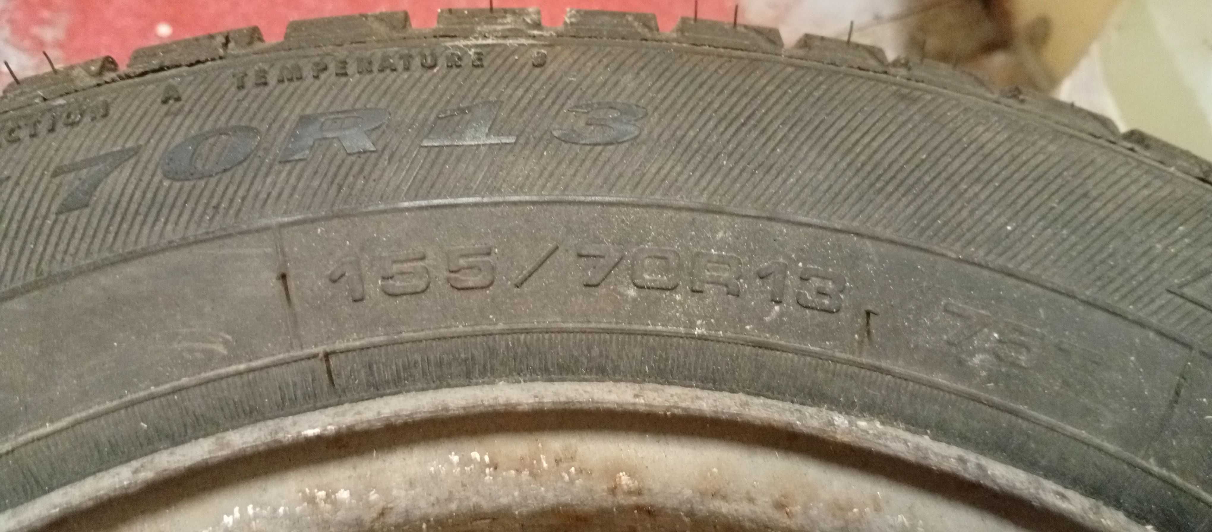 Koła  ze stalowymi felgami 155/70/13