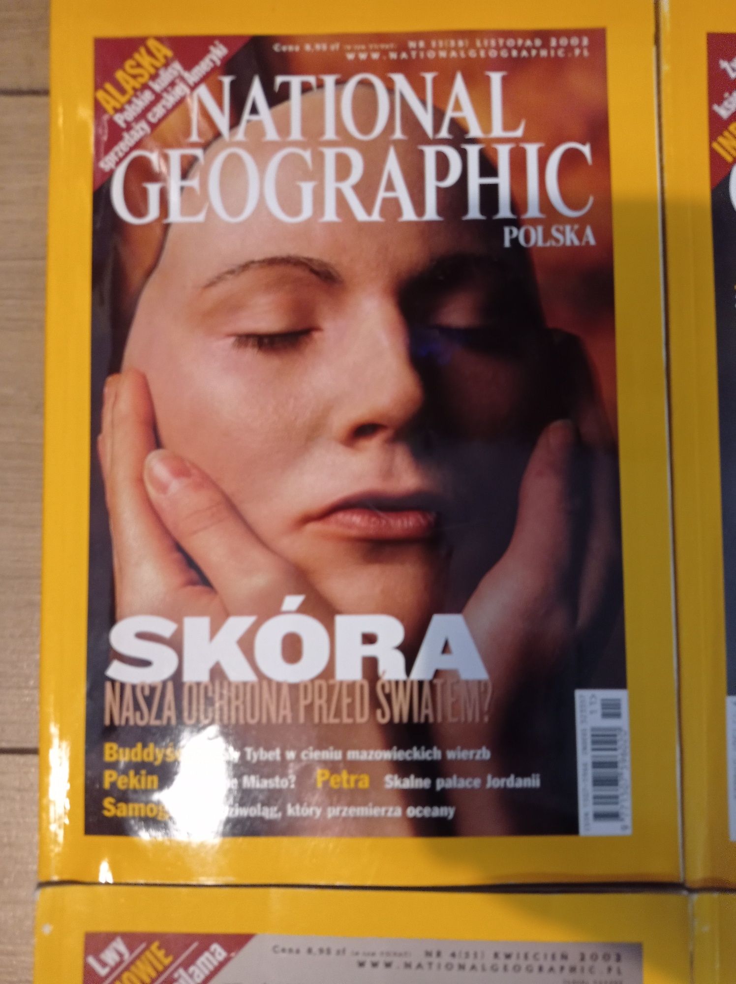 9 egzemplarzy National Geographic 2002 rok