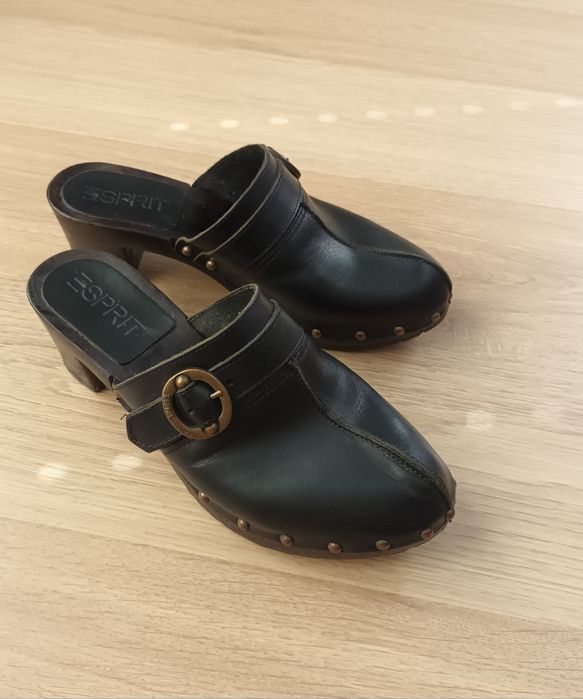 Chodaki buty Espirit skórzane
