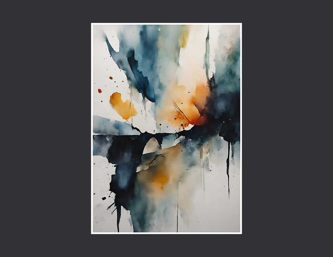 Plakat Abstrakcyjny dym 2 do salonu/ sypialni - A3