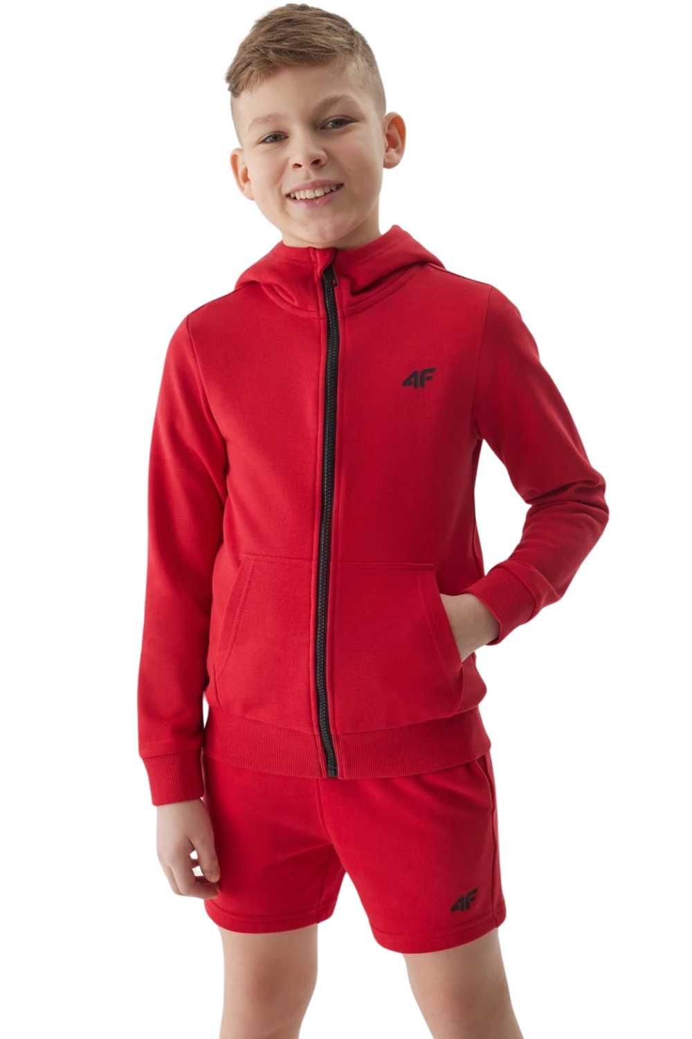 Chłopięca bluza zapinana z kapturem sportowa: różne rozmiary