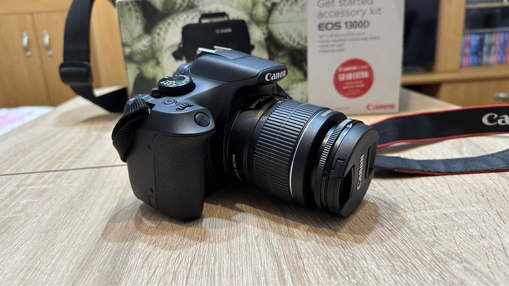 Canon EOS 1300D, stan wzorowy, praktycznie nieużywany