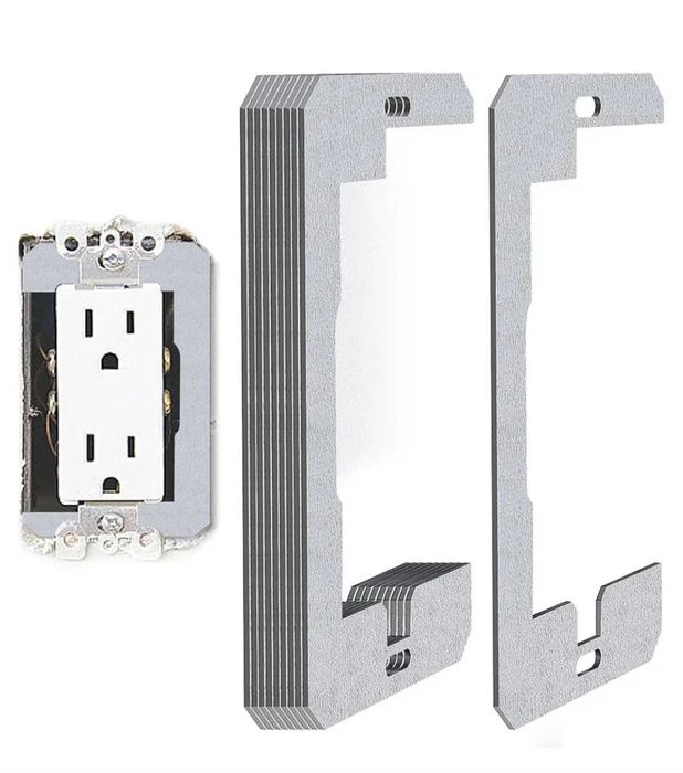 Płaskie metalowe płytki poziomujące do urządzeń, podkładki dystansowe