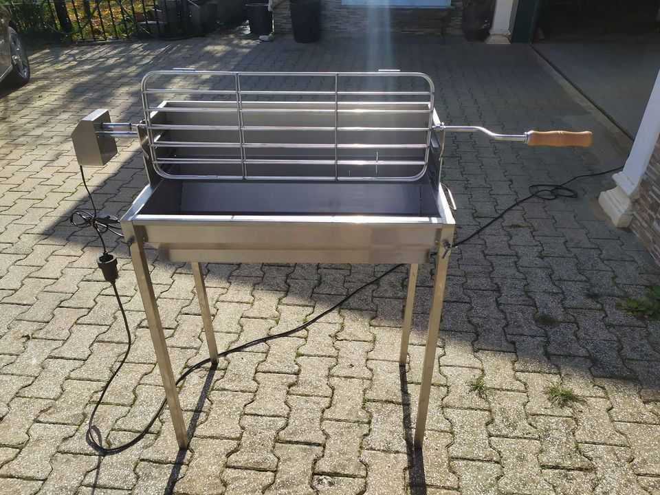 Grelhador/churrasqueira/assador inox de 60 cms