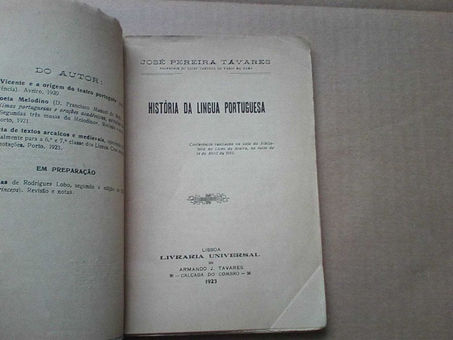 História da lingua portuguesa