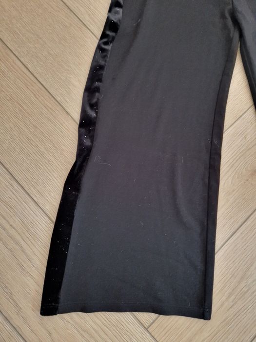 Spodnie szerokie czarne eleganckie hm 146