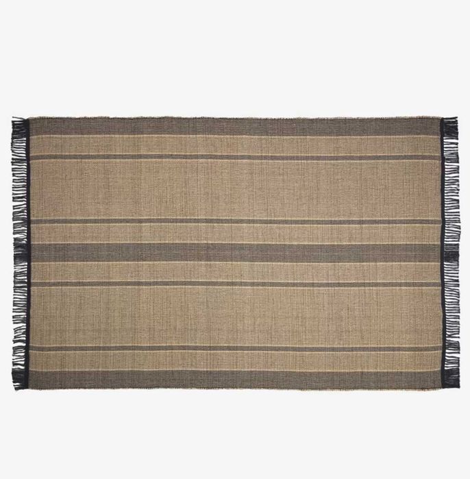 Tapete Brunilda preto e castanho 200x300cm Kave Home NOVO