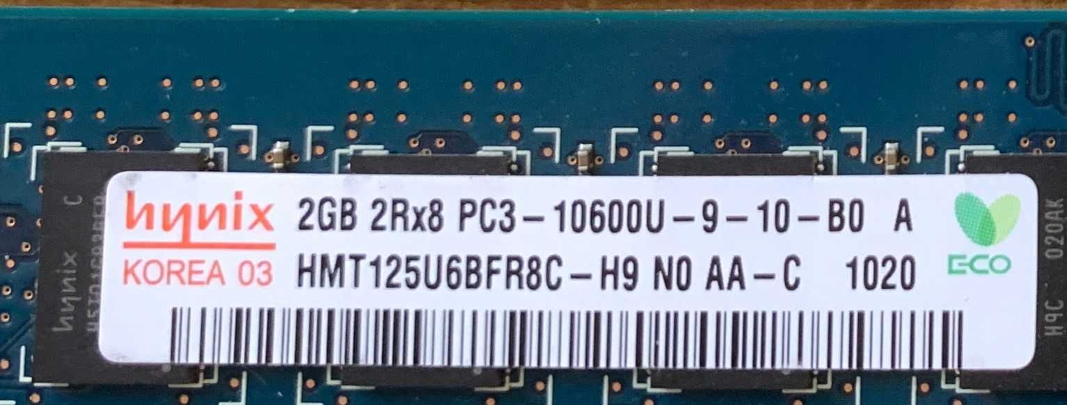 модуль 2GB DDR3 1333MHz Hynix PC3 10600U