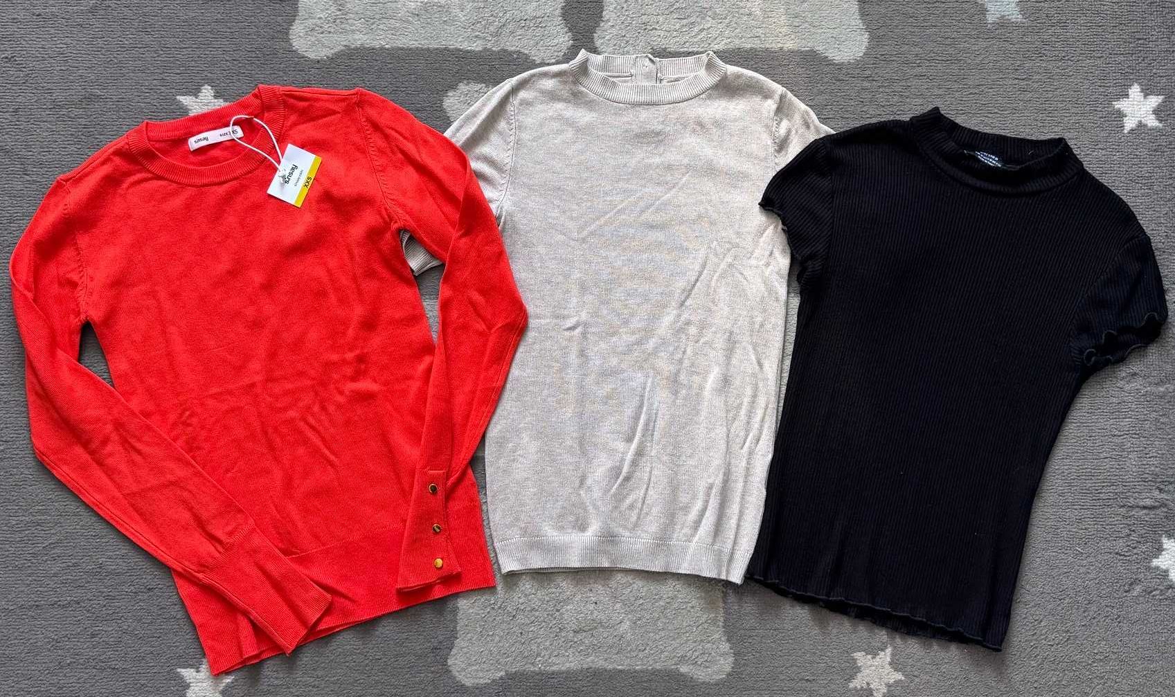Paka ubrań rozm. XS Zara Gina Tricot Sinsay H&M sukienka bluzka jeansy