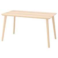 4 szt. nogi do stołu IKEA LISABO 140x78 cm wysokość 70 cm lite drewno