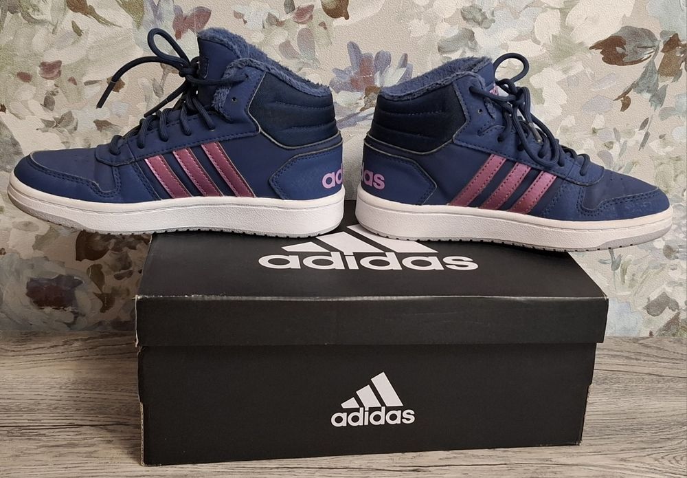 Кросівки хайтопи Adidas HOOPS 2.0 чоботи кроссовки зимние хайтопы,р.32