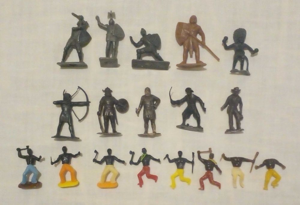 Солдатики СССР, фигурки (рыцари, викинги, индейцы, пират и др.)