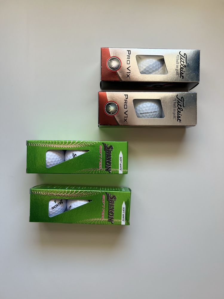 Conjunto de bolas de golf titlestpro v1x & srixon soft feel