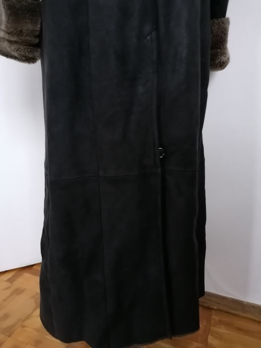 Дубленка макси  длинная в пол на высокий рост