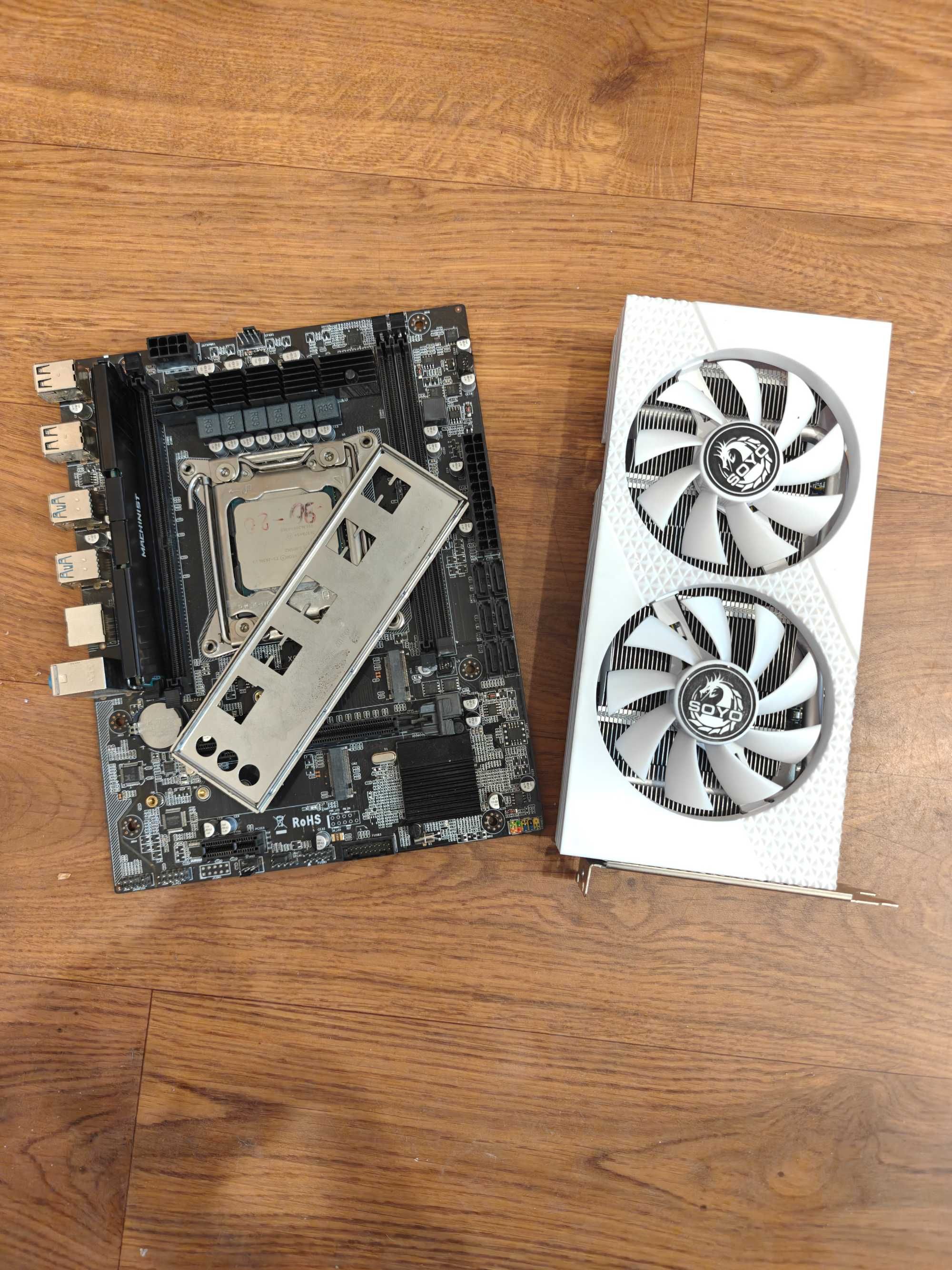Материнска плата+ проц+ ОЗУ DDR 4+ RX 580