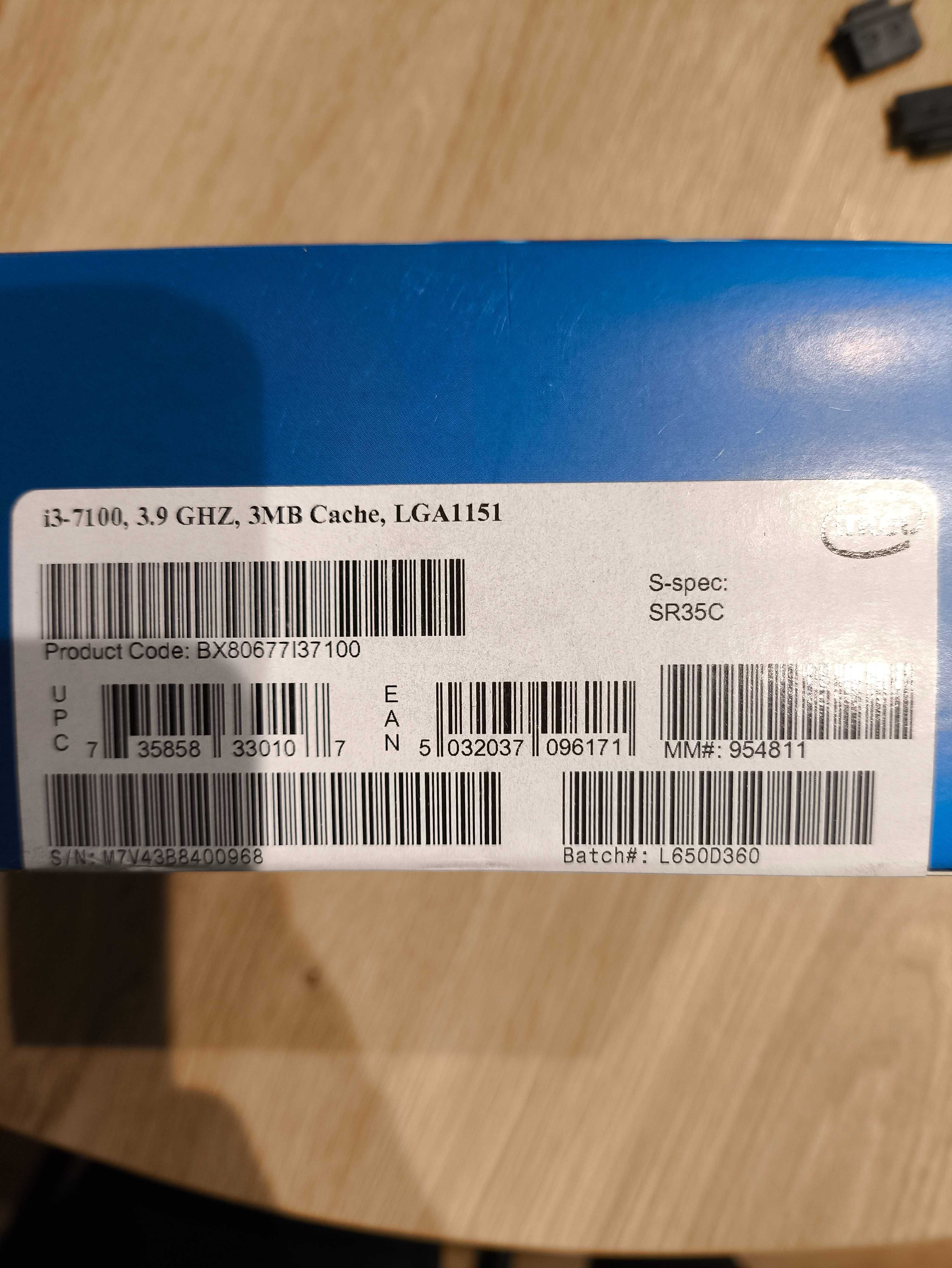 PROCESOR INTEL i3-7100 3,9Ghz SOCKET 1151