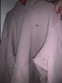 Bluza Nike różowa z kapturem oversize