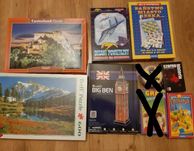 Gry Planszowe i Puzzle Różne Rodzaje 12 sztuk