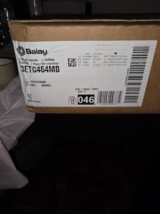 Placa de Gás BALAY 3TG464Mb 59cm - preto