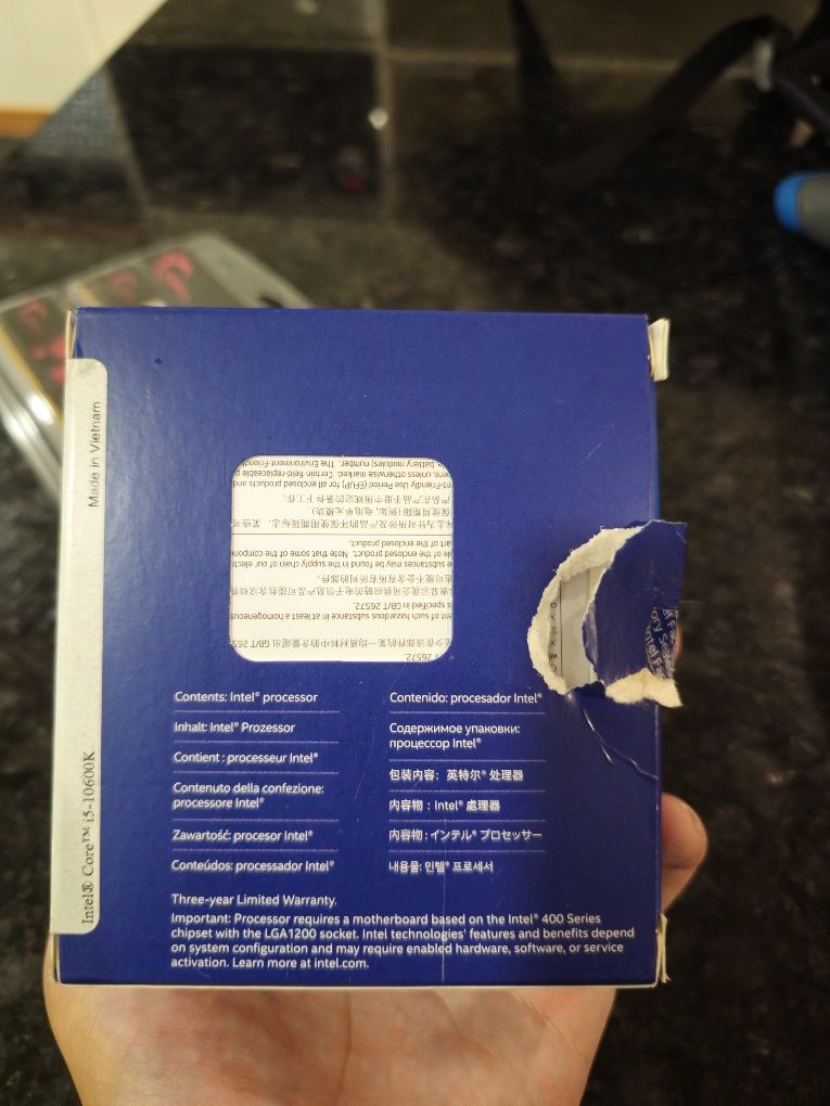 CPU Intel Core i5-10600K 4.1GHz