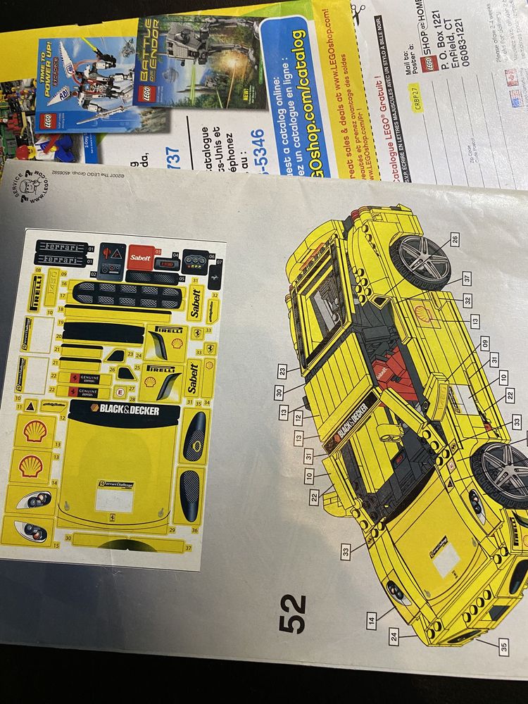 LEGO 8143 Racers Ferrari F430 challenge instrukcja