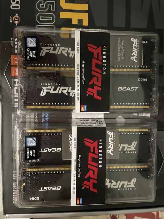 Оперативна память Kingston Fury 32GB (4x8GB) ddr4 3200мг «На Гарантії»