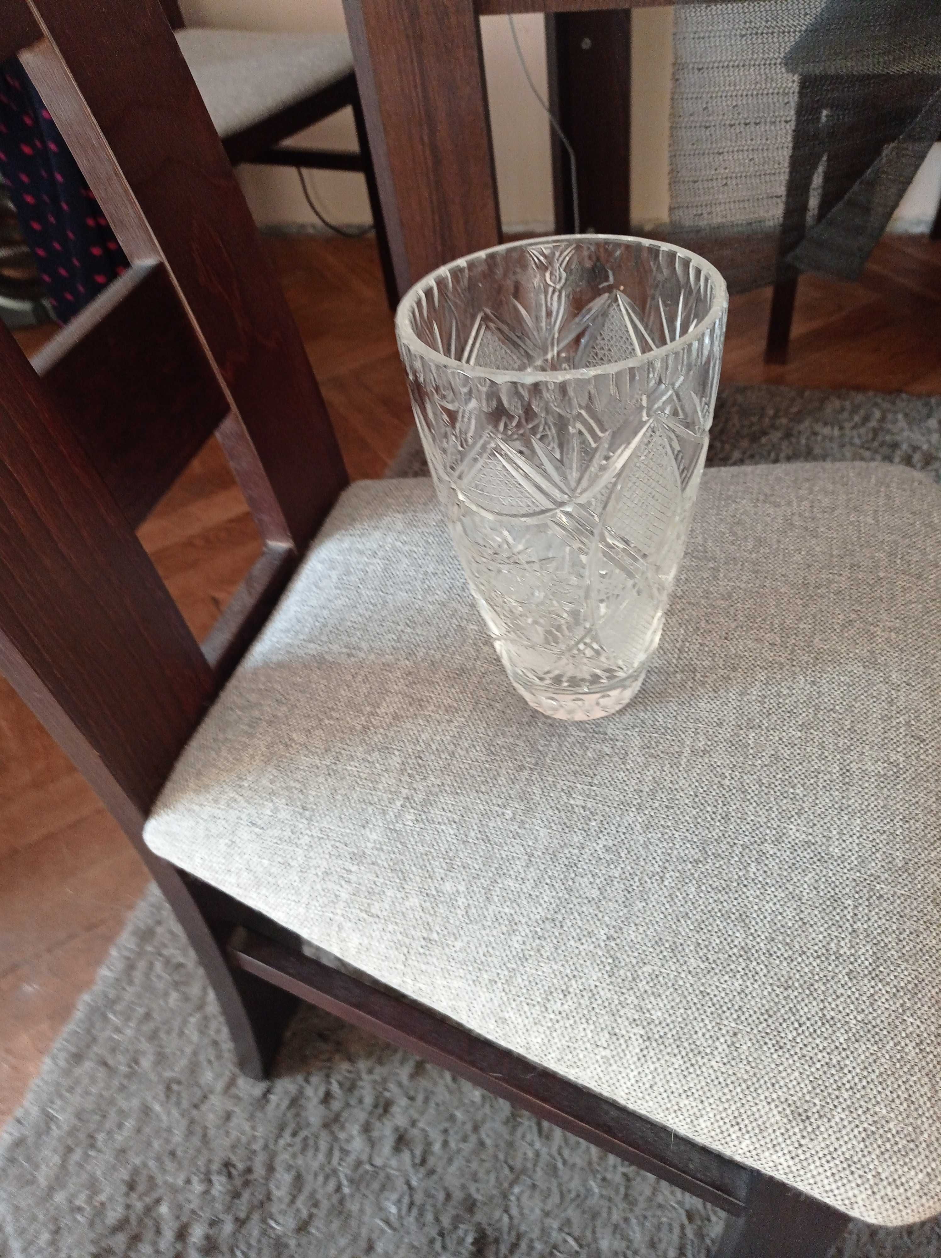 wazon kryształowy z czasu PRL