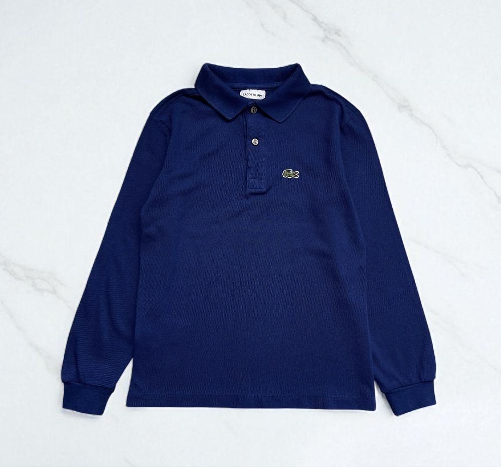 Поло лонгслів Lacoste оригінал 100% бавовна на хлопчика 8 років