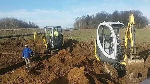 Usługi koparką, minikoparką