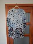 Bluzka letnia 42 XL wiskoza kropki lekka letnia