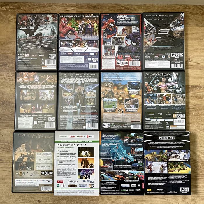 Zestaw Gier komputerowych PC Star Wars Spider-Man Lord of the Rings