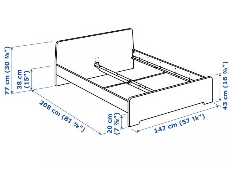 ASKVOLL branca - CAMA casa do IKEA como nova