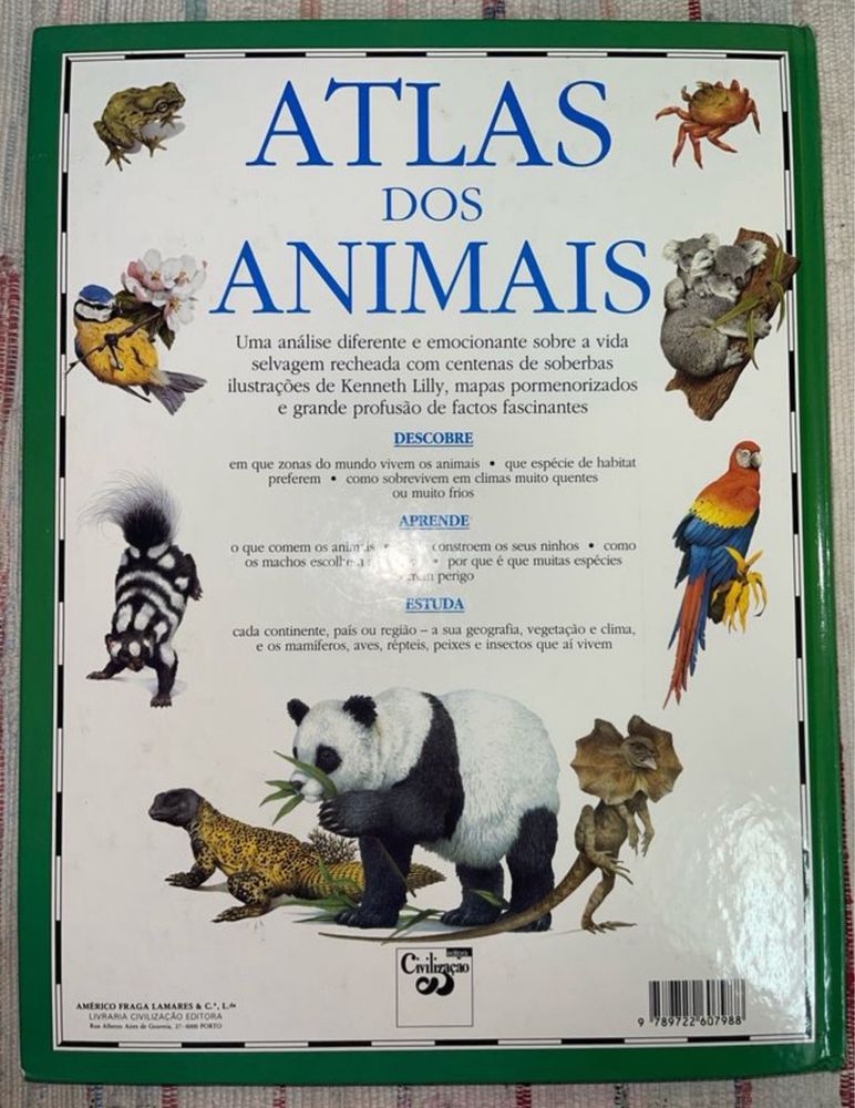 Atlas dos animais ilustrado por Kenneth Lily
