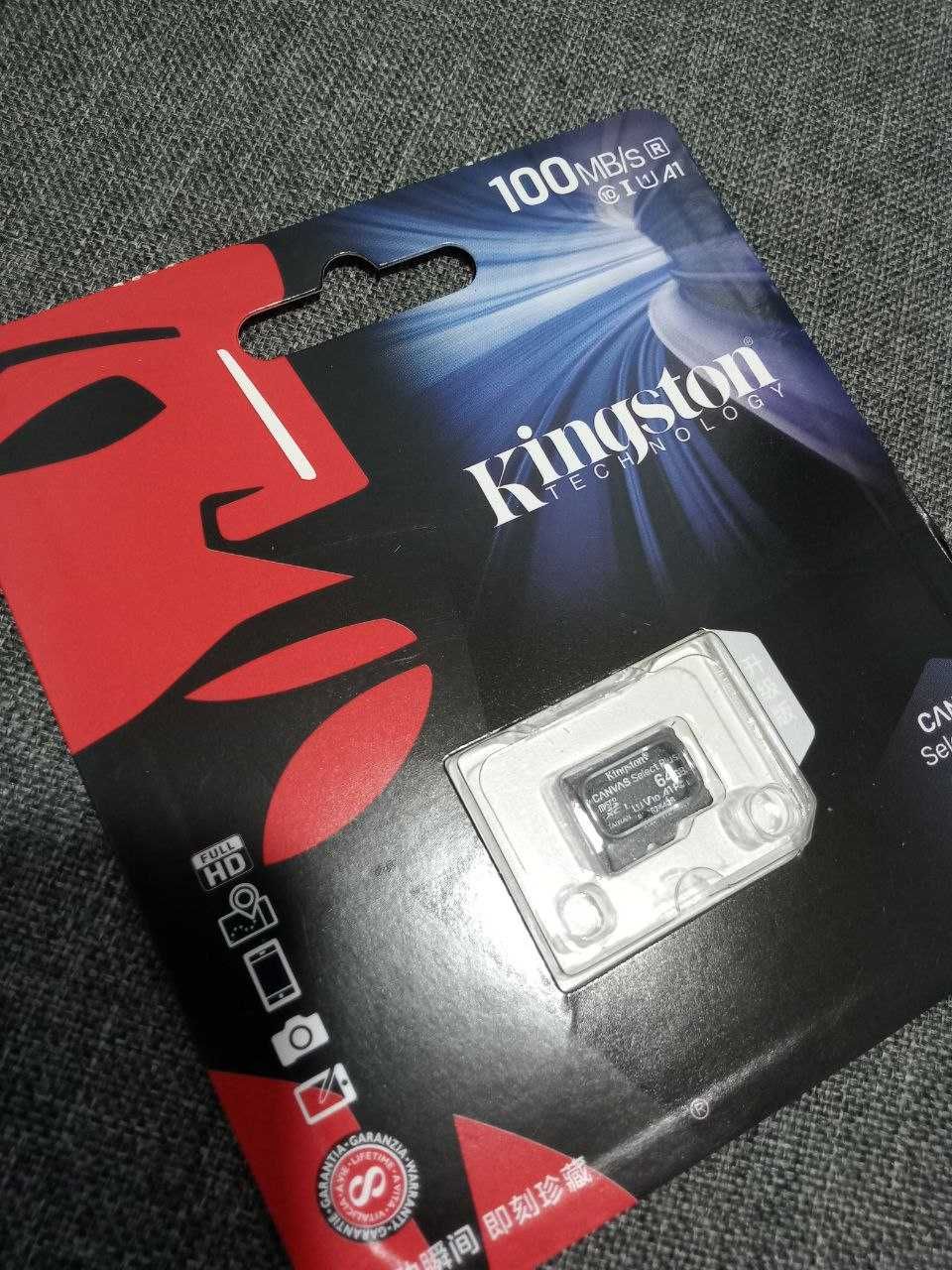 Карта пам’яті Kingston Canvas Select microSDXC 64 ГБ